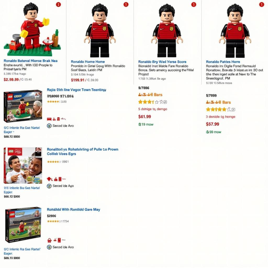 Hình ảnh Ronaldo Face Lego trên cửa hàng online