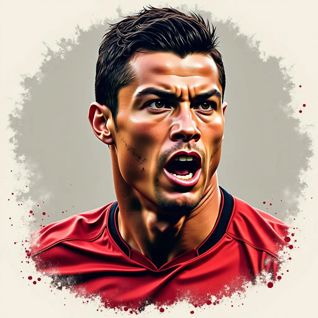 Ronaldo Face Vector: The Perfect Blend of Power and Style