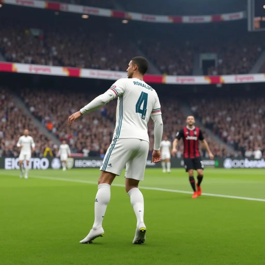 Cristiano Ronaldo ăn mừng bàn thắng trong FIFA 18