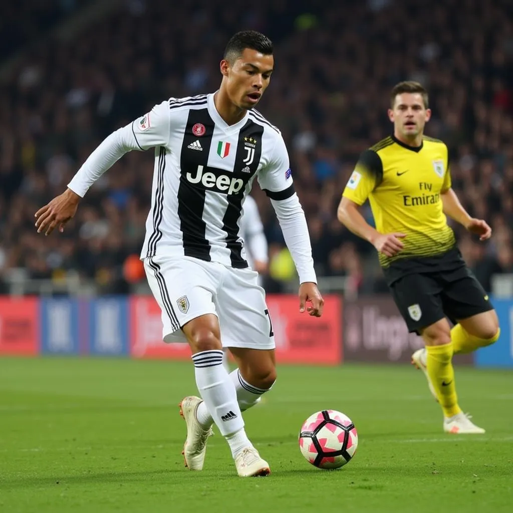 Cristiano Ronaldo ghi bàn cho Juventus