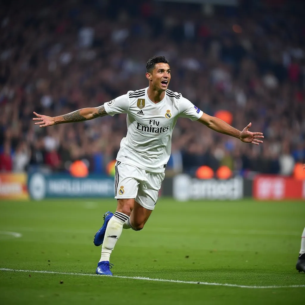 Ronaldo ghi bàn thắng đầu tiên cho Real Madrid