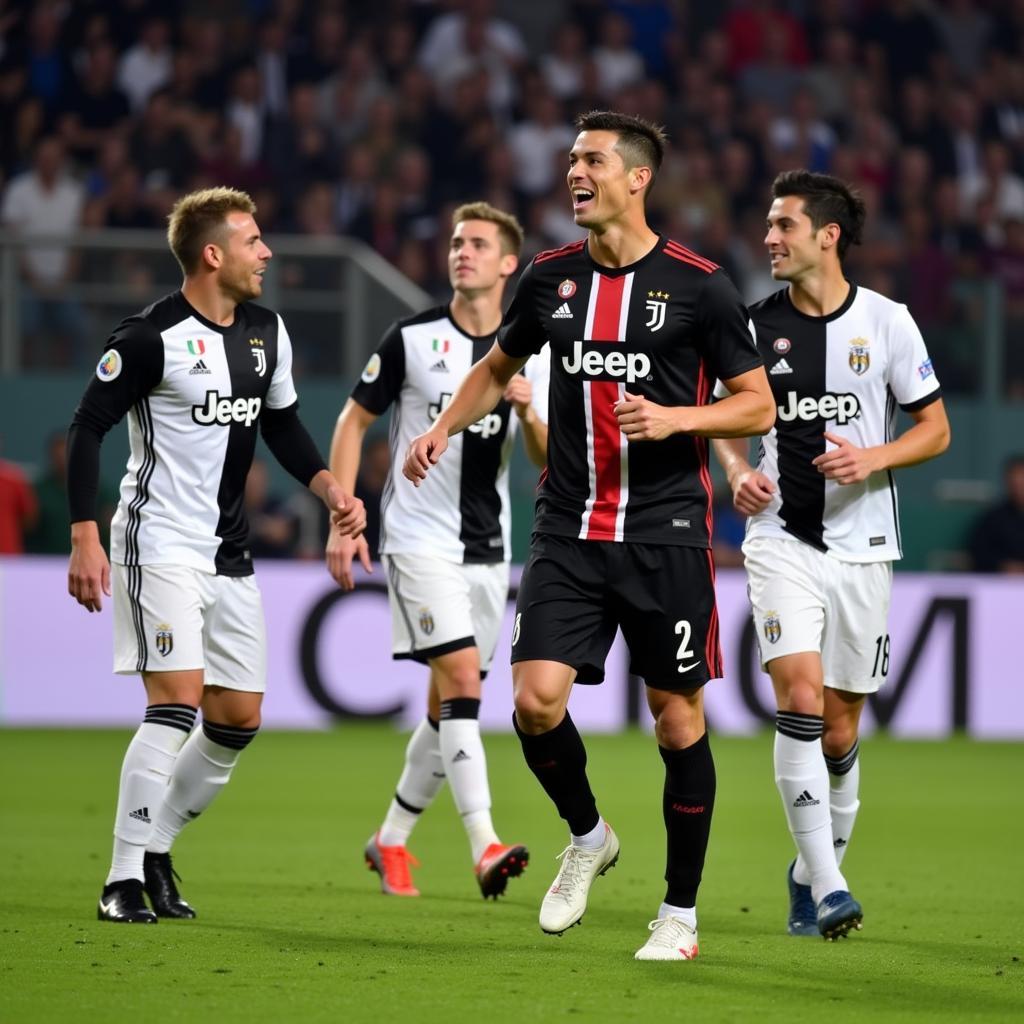 Ronaldo ghi bàn tại Serie A