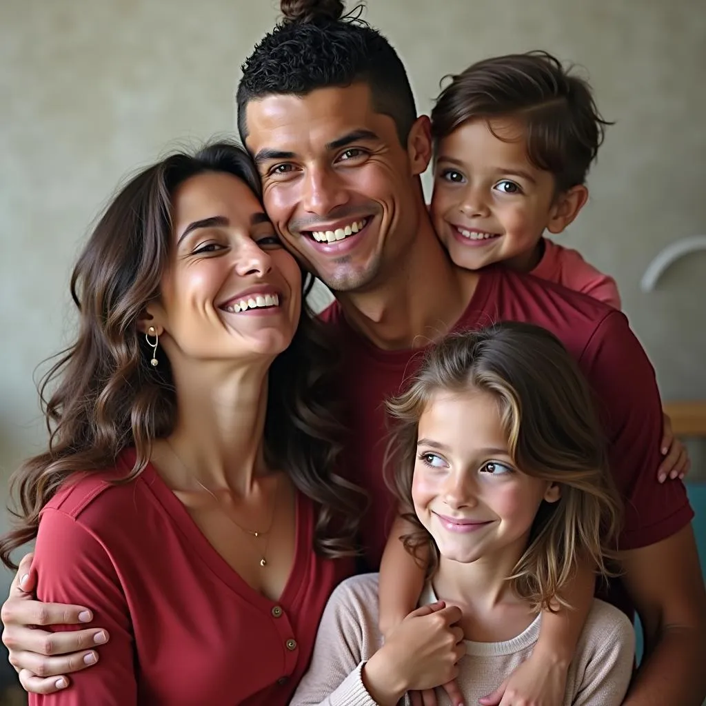 Ronaldo hạnh phúc bên gia đình: Hình ảnh đầy ấm áp và yêu thương