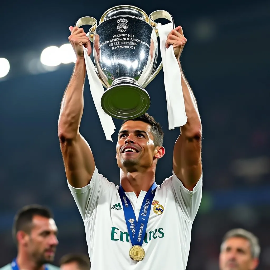 Ronaldo giành chức vô địch Champions League cùng Real Madrid