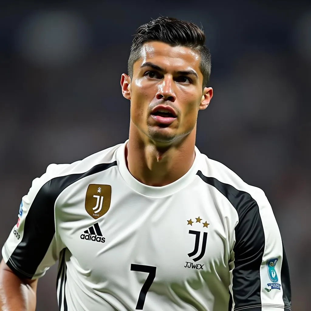 Ronaldo trong màu áo Juventus