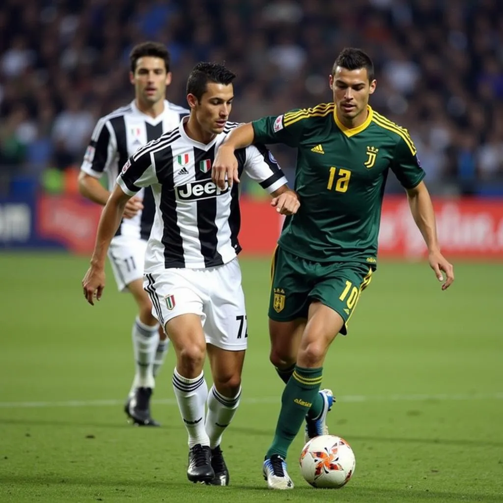 Ronaldo celebrating a goal for Juventus