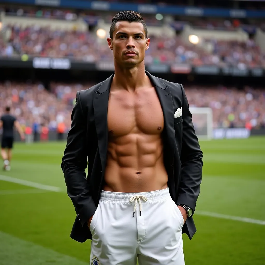 Cristiano Ronaldo khoe cơ bắp trong chiến dịch quảng cáo của thương hiệu thời trang