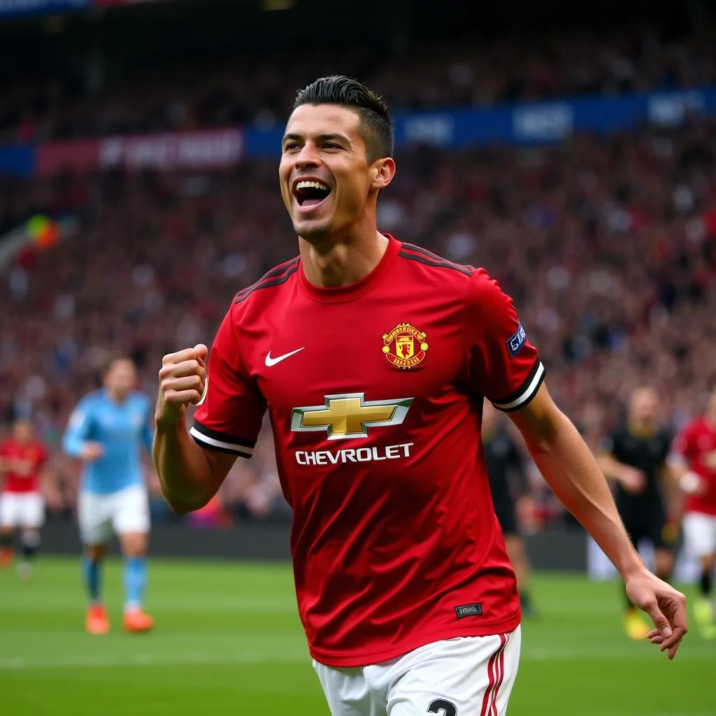 Cristiano Ronaldo Manchester United Celebration