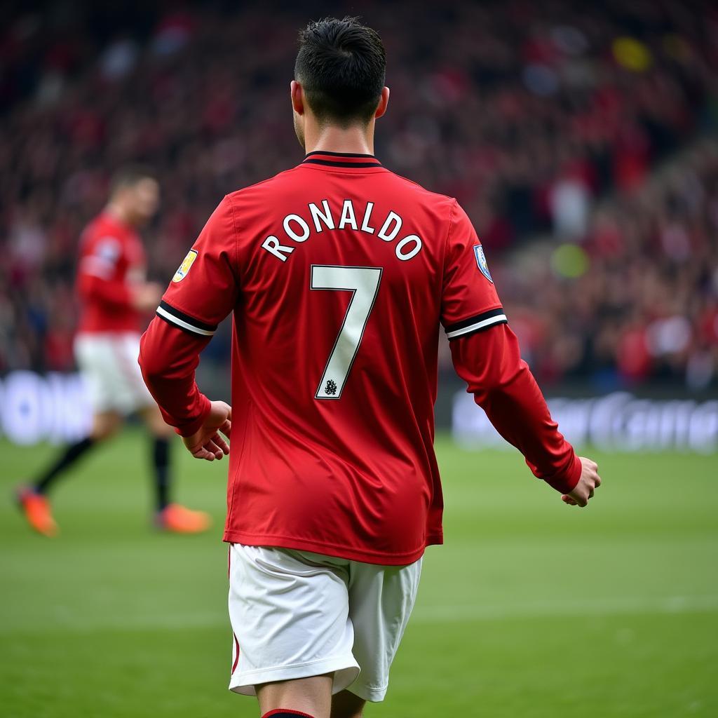 Ronaldo Khoác Áo Số 7 Manchester United