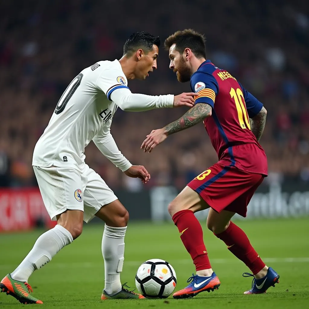 Ronaldo và Messi đối đầu