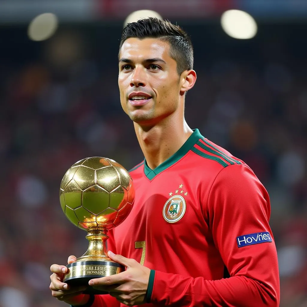 Ronaldo Nhận Quả Bóng Vàng 2013