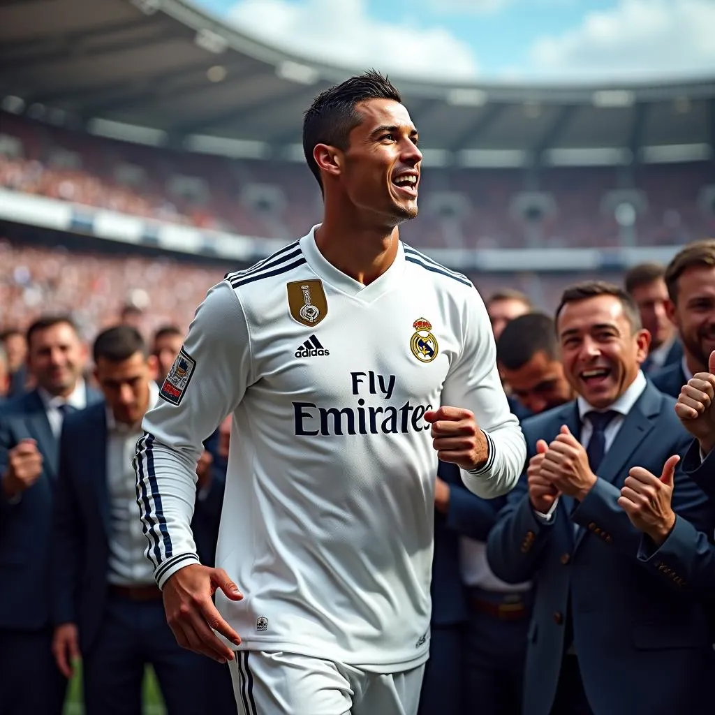 Ronaldo ra mắt Real Madrid