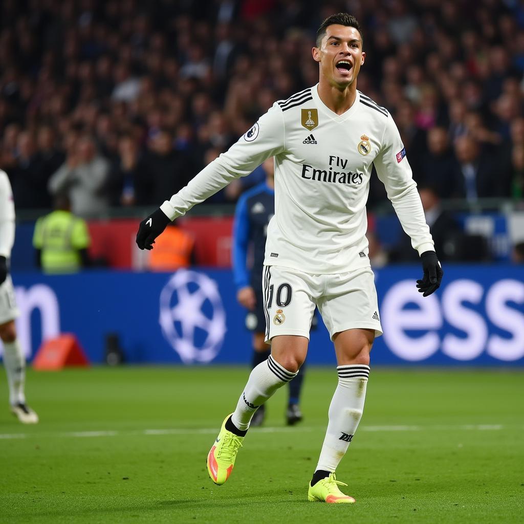 Ronaldo ghi bàn cho Real Madrid, phá vỡ kỷ lục ghi bàn tại Champions League qua tin tức VnExpress