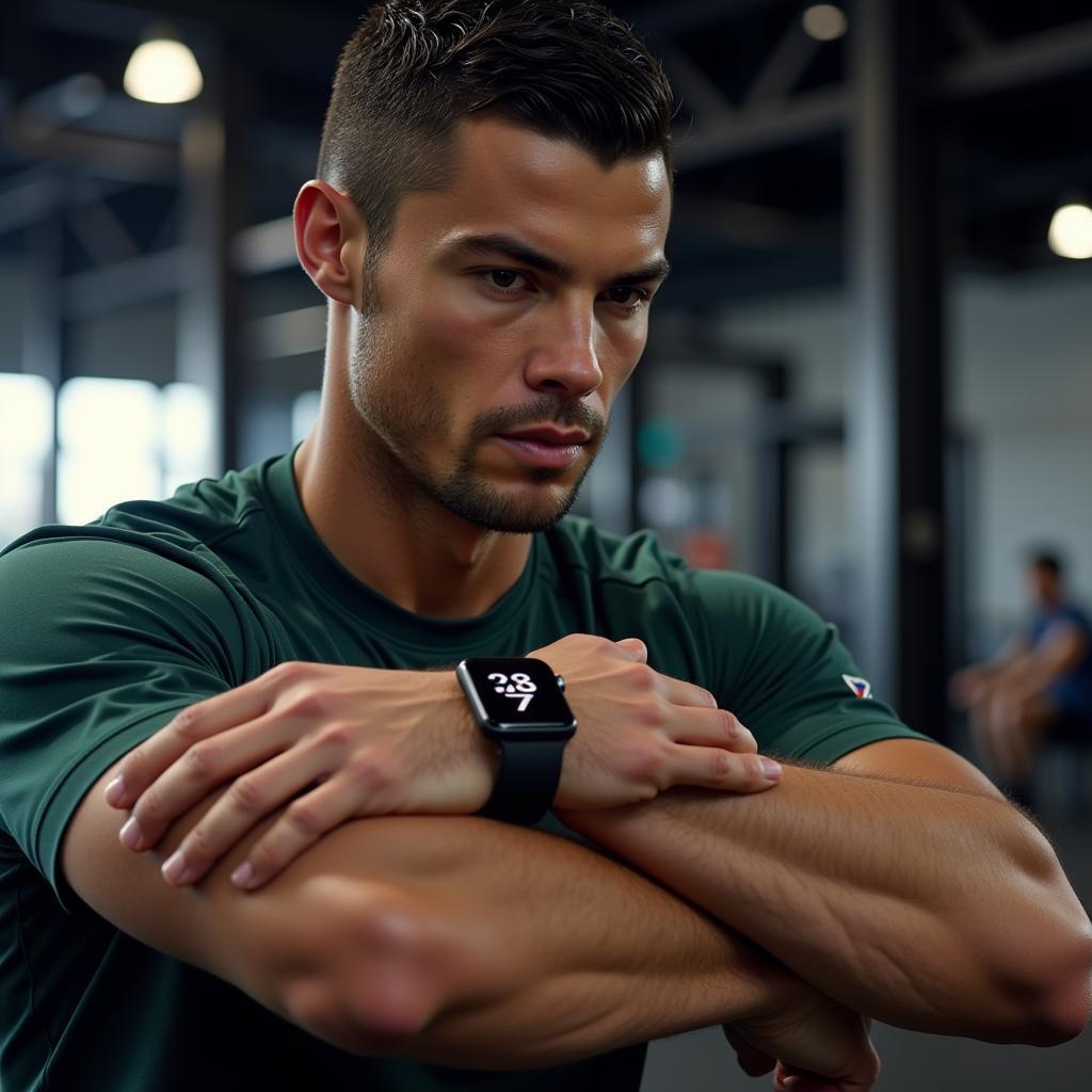 Ronaldo Sử Dụng Apple Watch