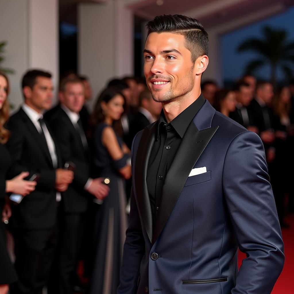 Ronaldo tham dự sự kiện thời trang