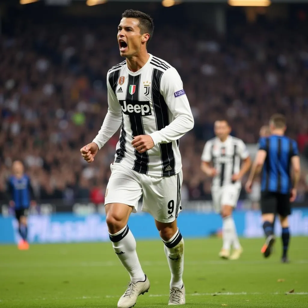 Ronaldo thi đấu với tinh thần chiến đấu cao