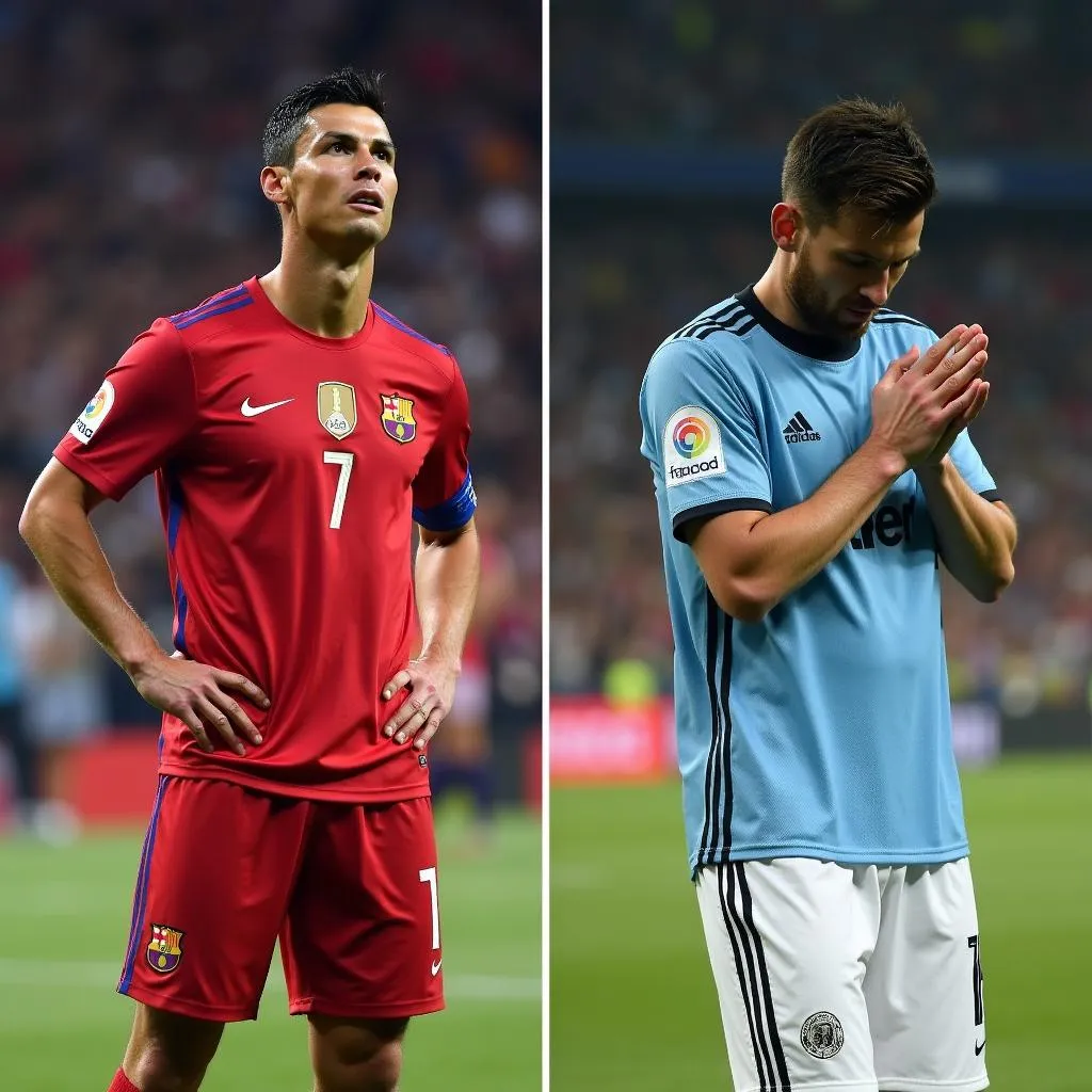 Ronaldo và Messi Sút Hỏng