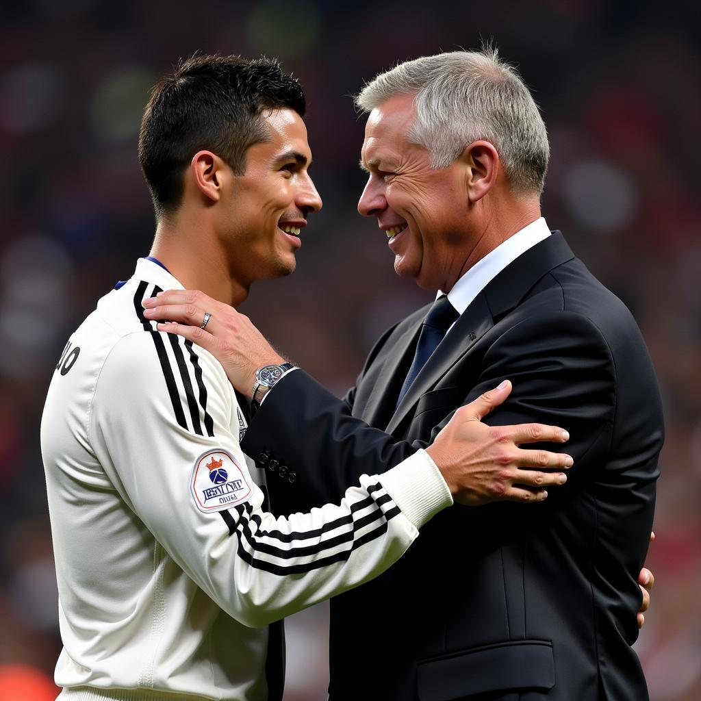 Ronaldo và Sir Alex Ferguson