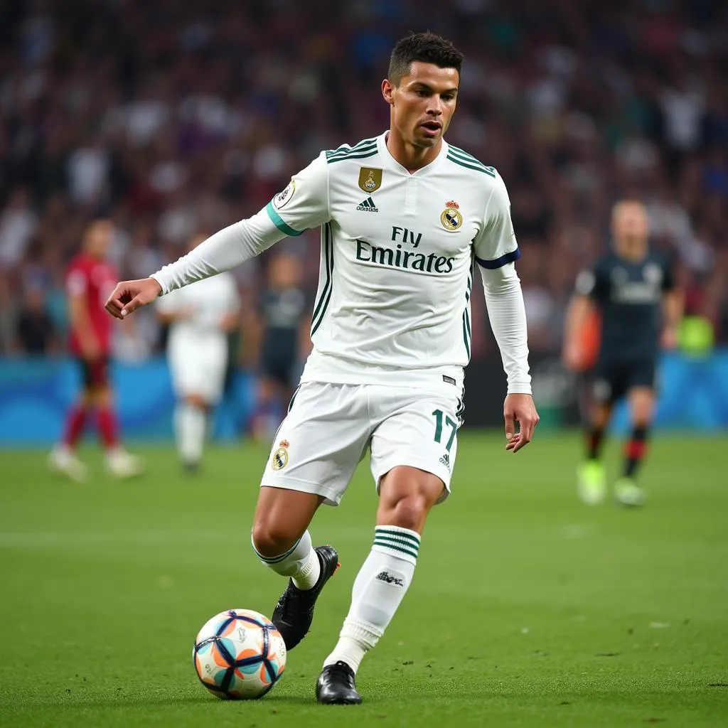 Ronaldo thi đấu cho Real Madrid tại World Cup 2018