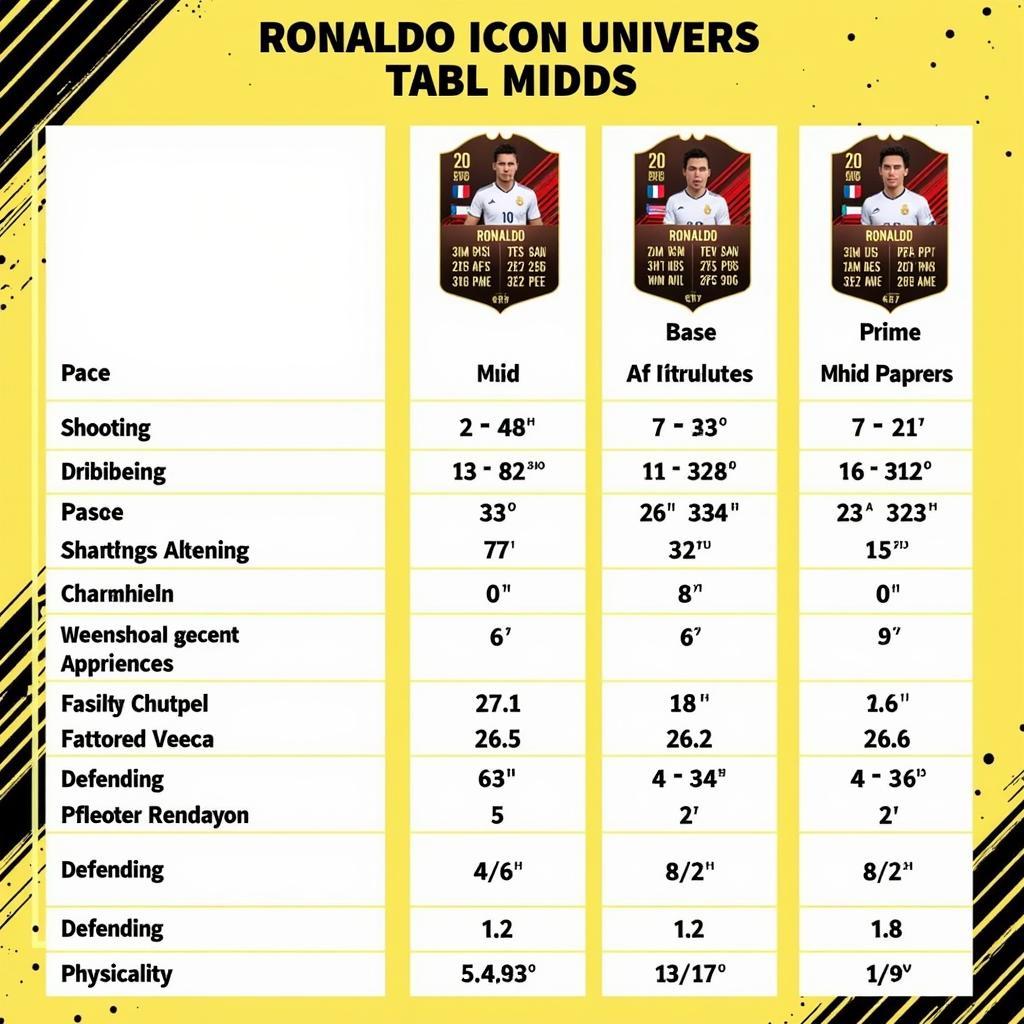 So Sánh Chỉ Số Ronaldo Icon