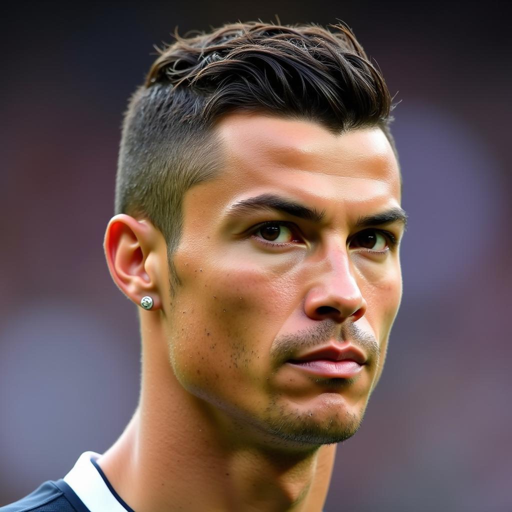 Kiểu tóc undercut của Ronaldo năm 2019