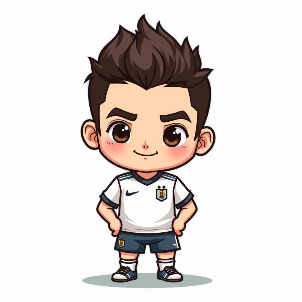 Vẽ Ronaldo chibi