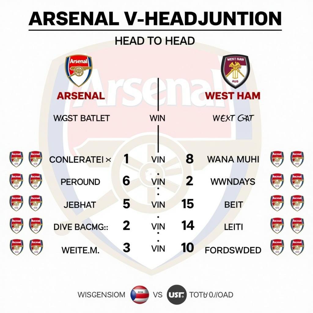 Lịch sử đối đầu giữa Arsenal và West Ham