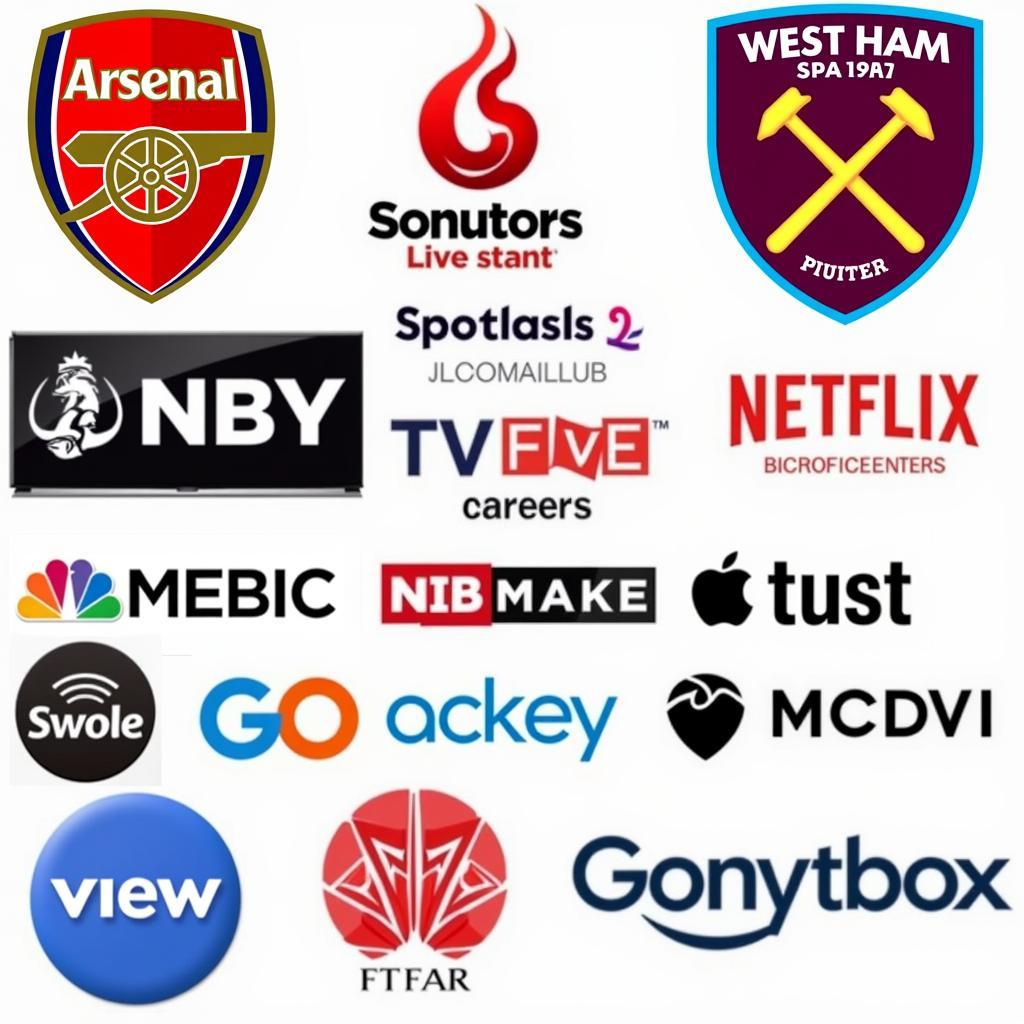 Các tùy chọn xem trực tiếp trận đấu Arsenal vs West Ham