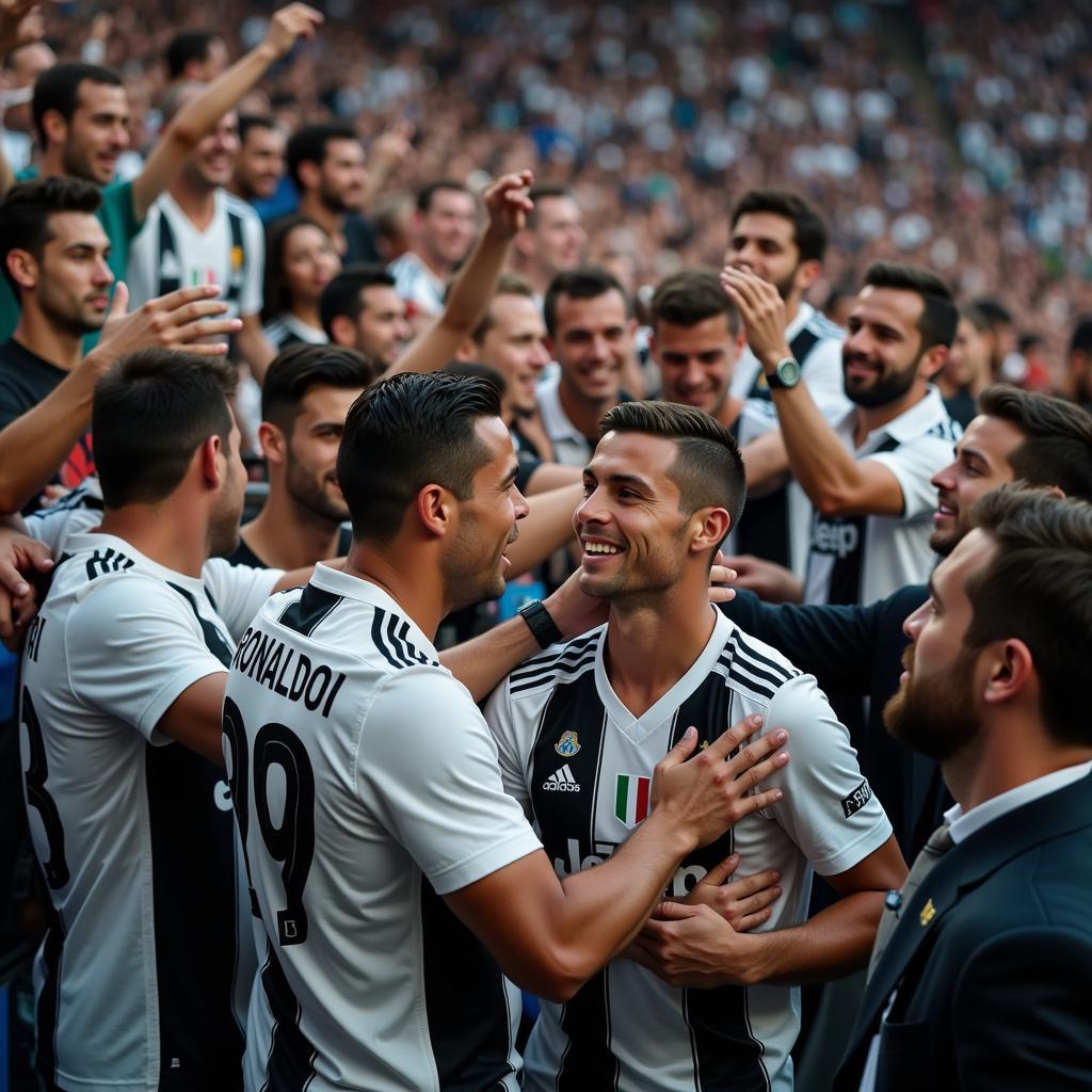 Ronaldo và người hâm mộ Juventus