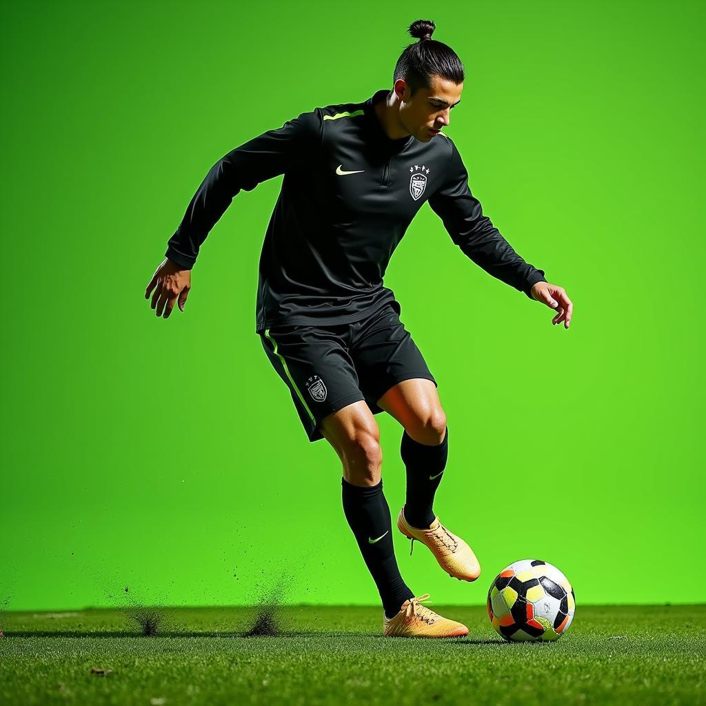 Cristiano Ronaldo trong đôi giày Nike Mercurial