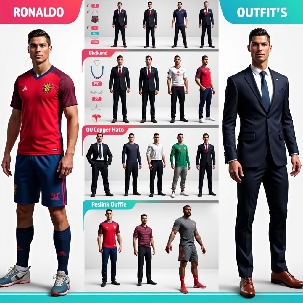 Game Trang Trí Ronaldo Với Phong Cách Đa Dạng