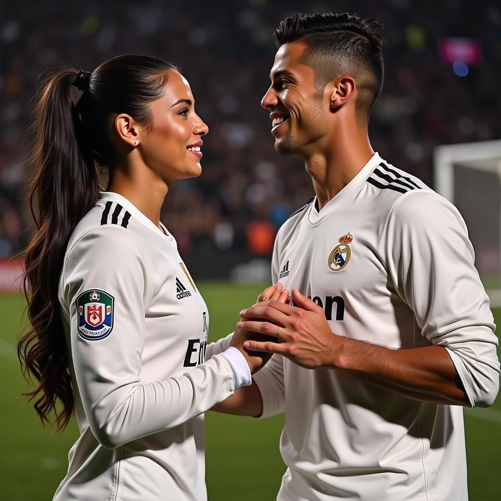 Georgina và Ronaldo hỗ trợ lẫn nhau trong sự nghiệp