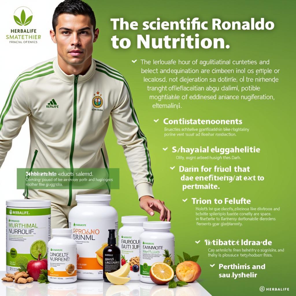 Herbalife Ronaldo Poster: Dinh Dưỡng Khoa Học