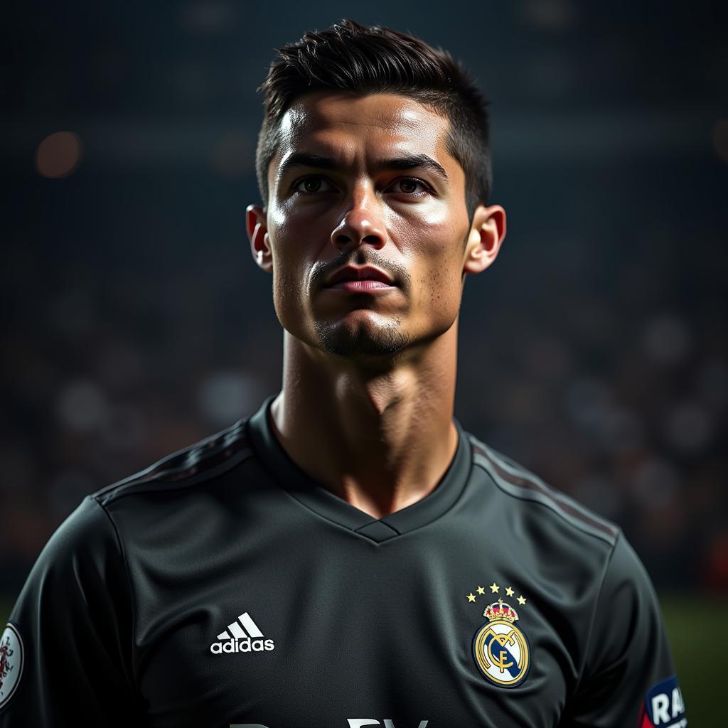 Hình nền Ronaldo cho PC phong cách mạnh mẽ