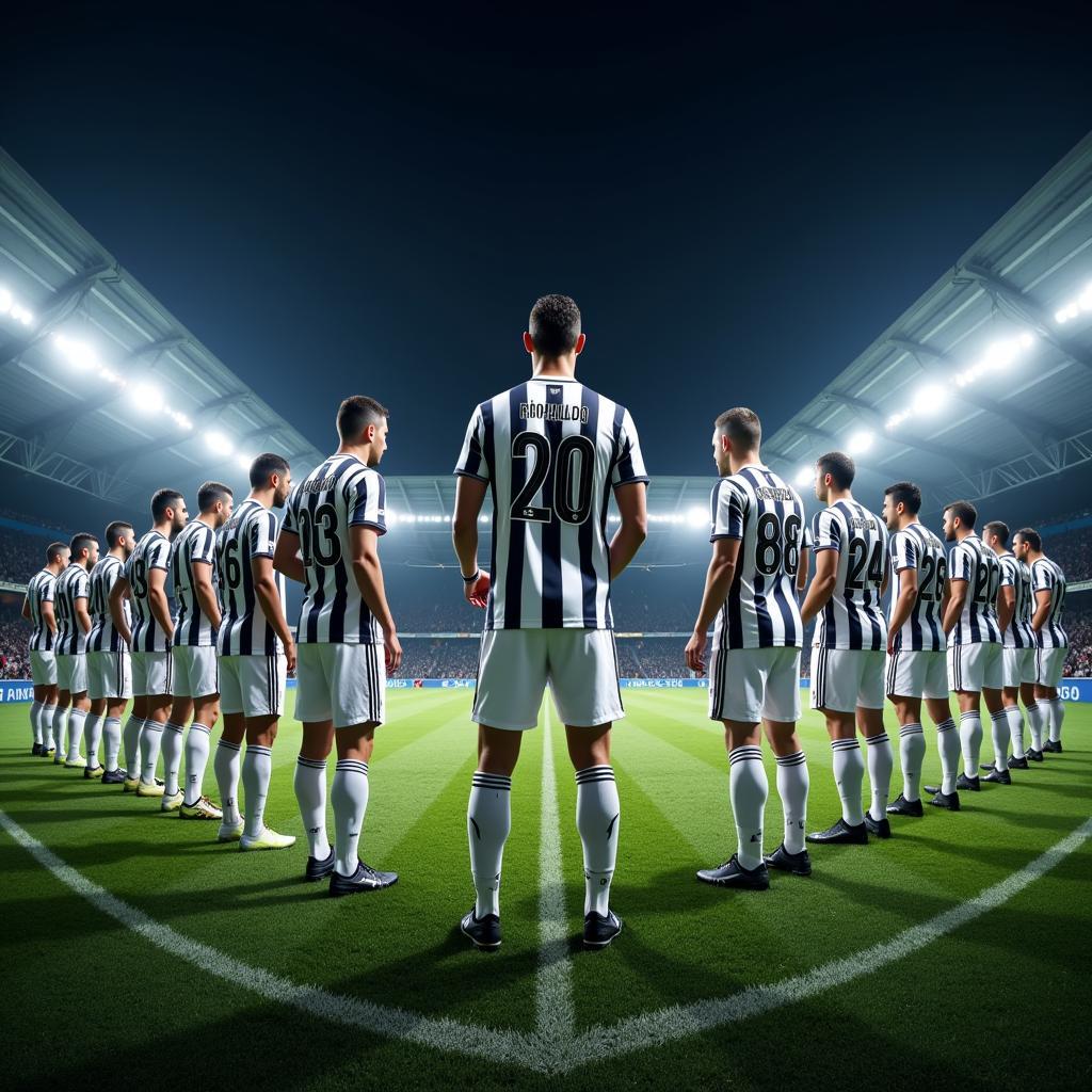 Juventus thi đấu tại Champions League cùng Cristiano Ronaldo