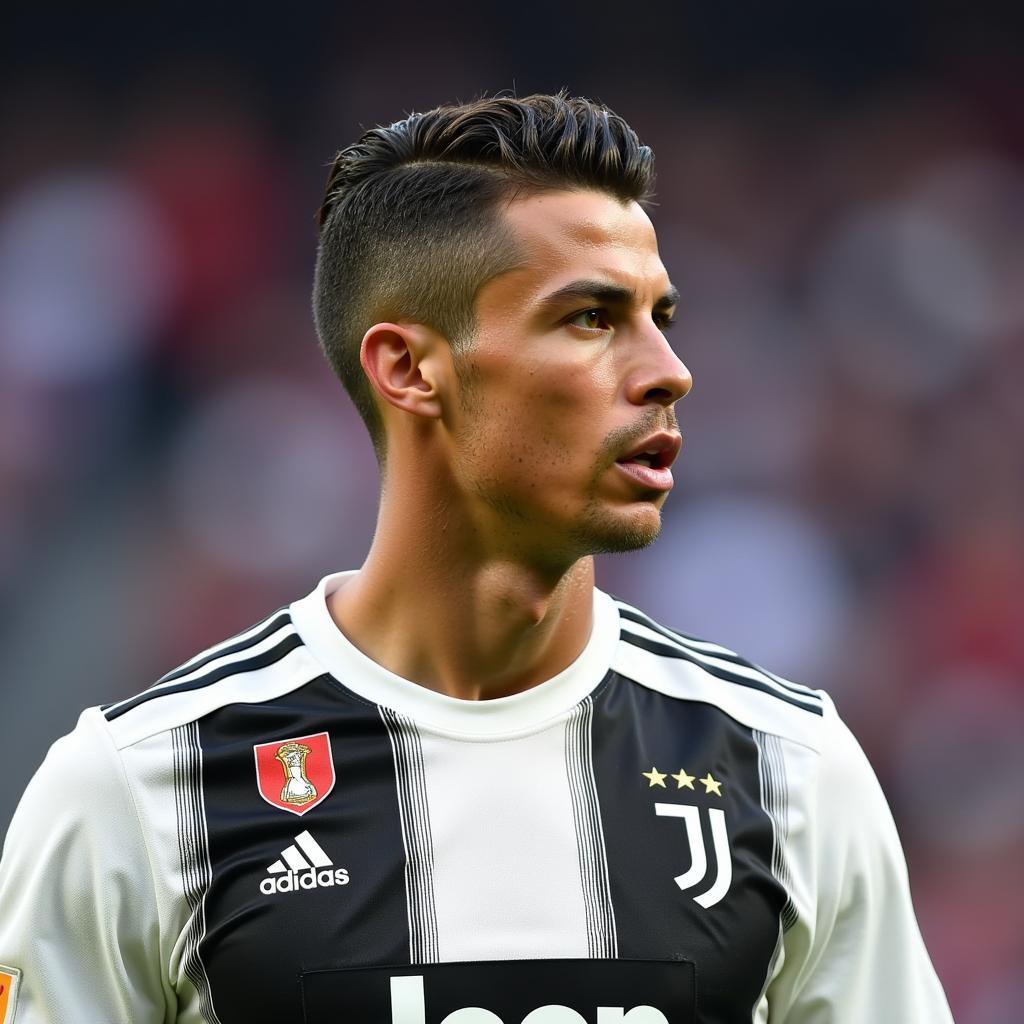 Kiểu tóc undercut của Ronaldo năm 2019