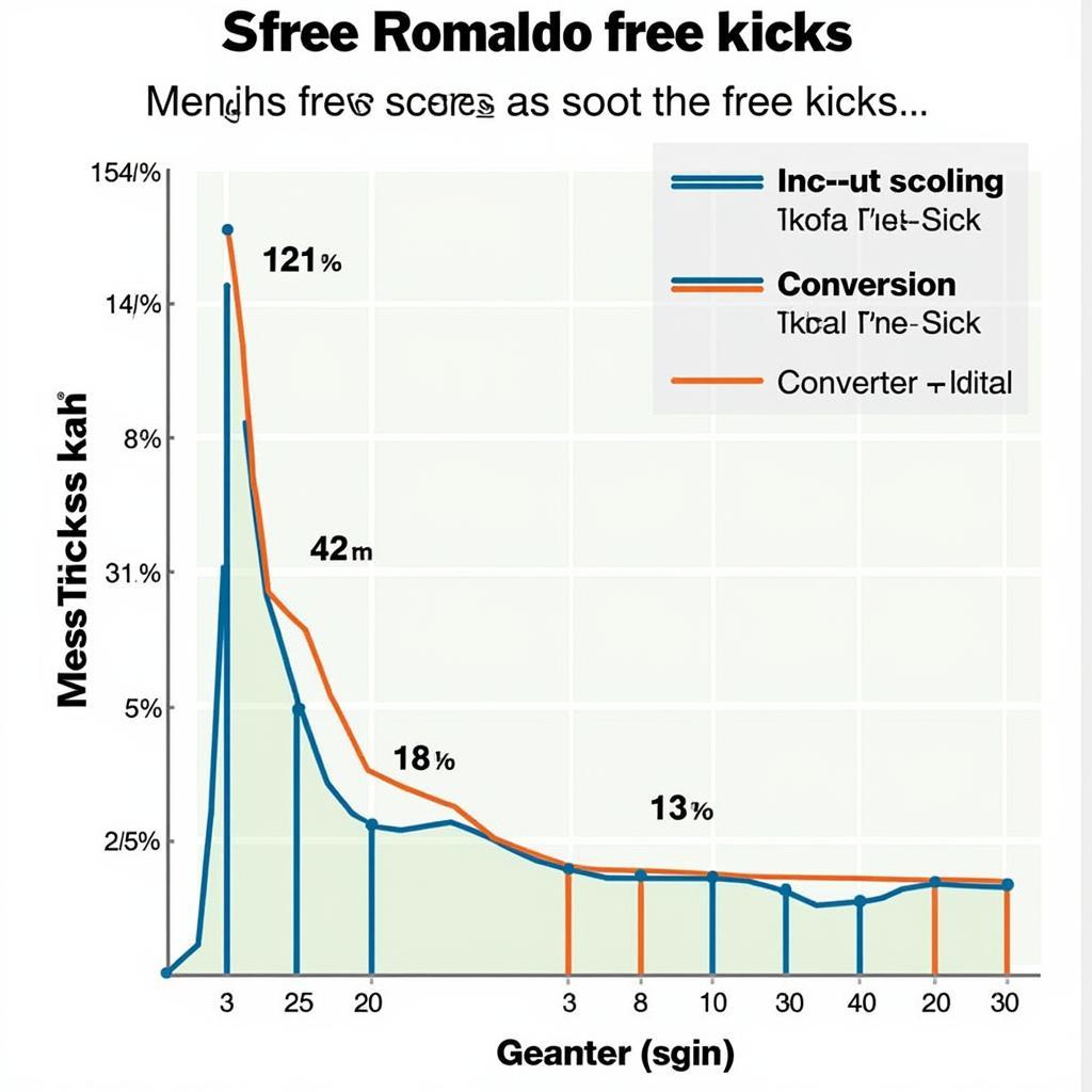 Thống kê số lần đá phạt của Messi và Ronaldo