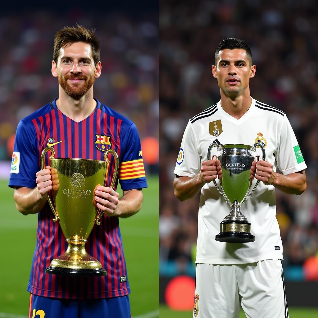 So sánh di sản của Messi và Ronaldo