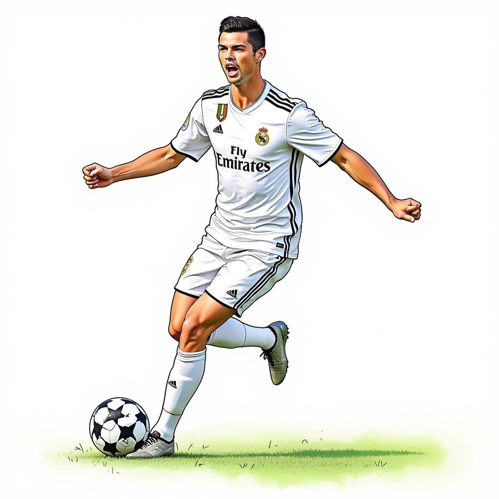 Ronaldo ăn mừng bàn thắng