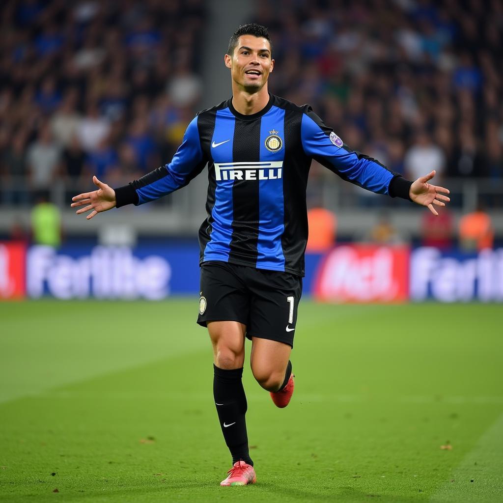 Ronaldo Béo ghi bàn trong màu áo Inter Milan