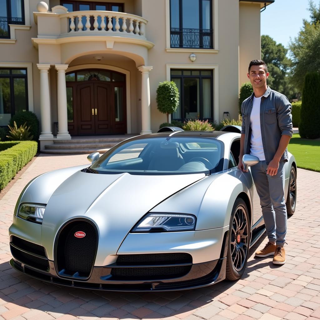 Ronaldo và Bugatti Veyron