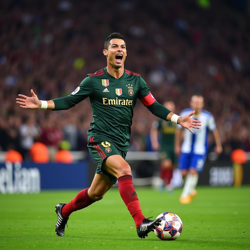 Ronaldo ăn mừng bàn thắng "xe đạp chổng ngược" đầy cảm xúc