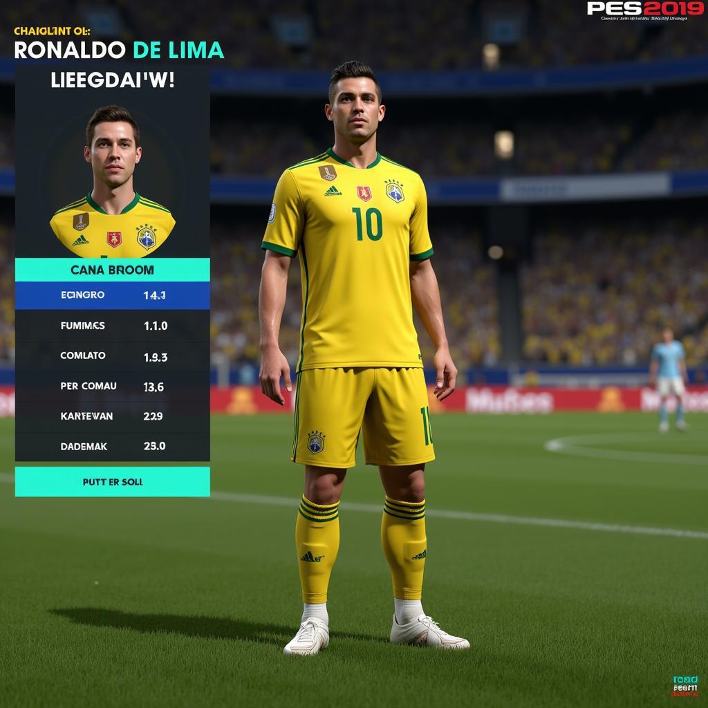 Hình ảnh Ronaldo de Lima trong PES 2019