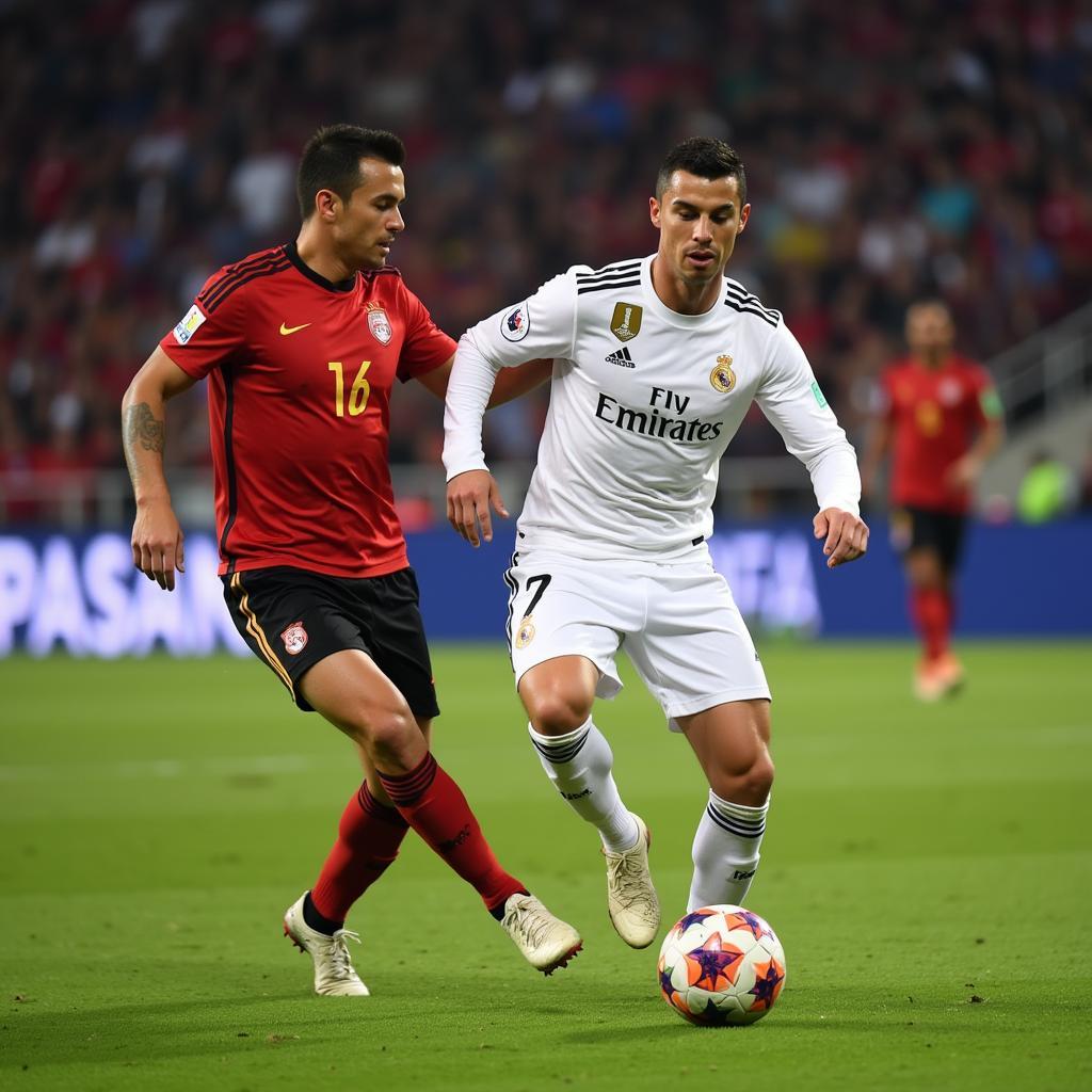 Ronaldo đối đầu Georgia