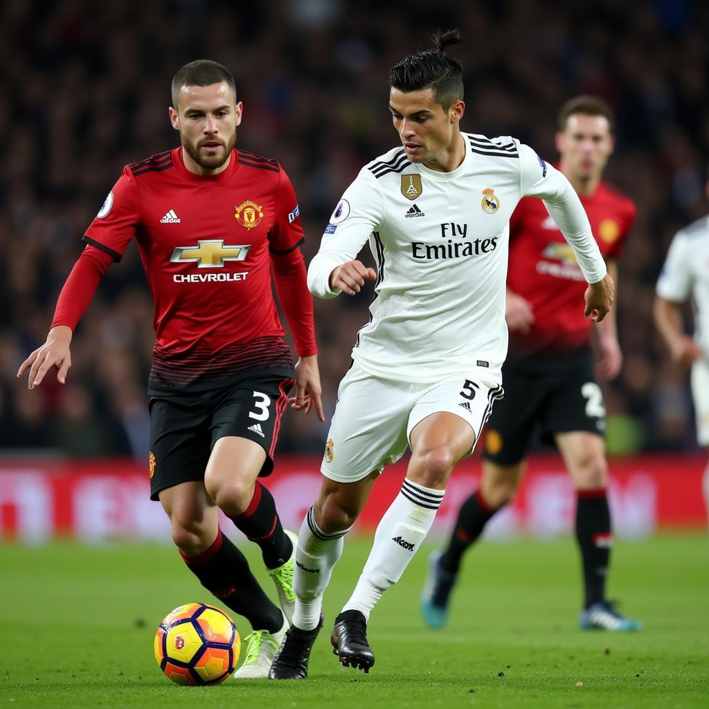 Ronaldo đối đầu Man Utd trong màu áo Real Madrid