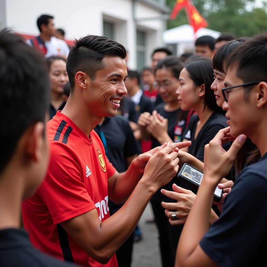 Ronaldo và người hâm mộ Việt Nam