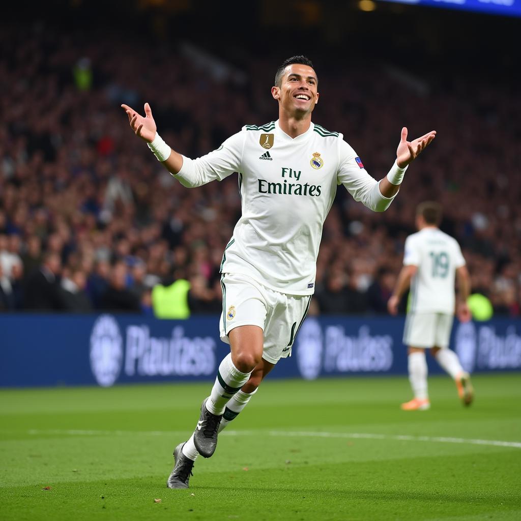 Ronaldo ghi bàn tại Champions League