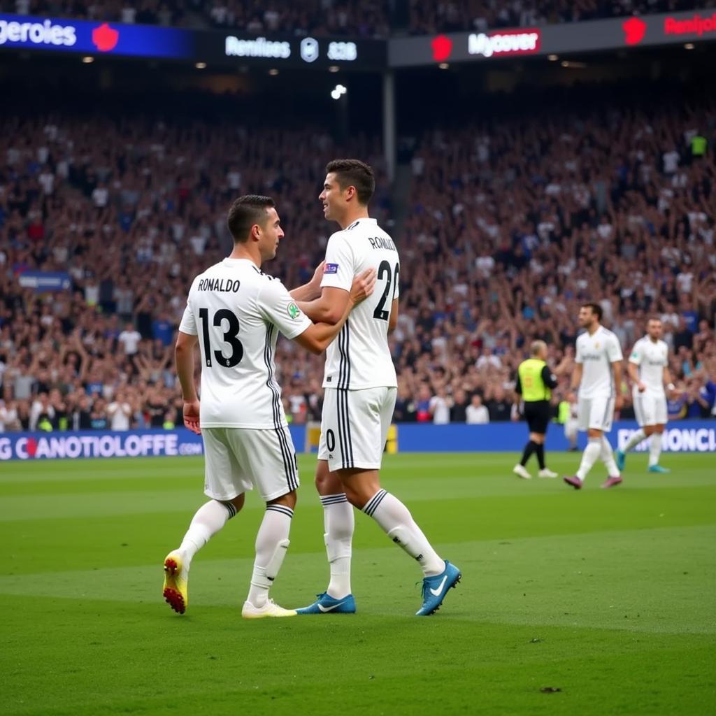 Ronaldo ghi bàn thắng đầu tiên cho Real Madrid