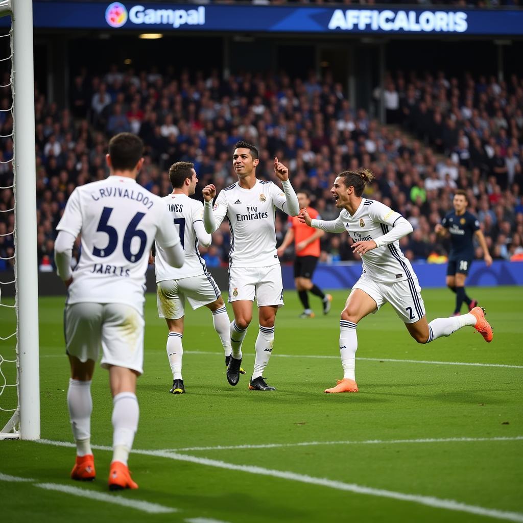 Ronaldo ghi bàn tại La Liga