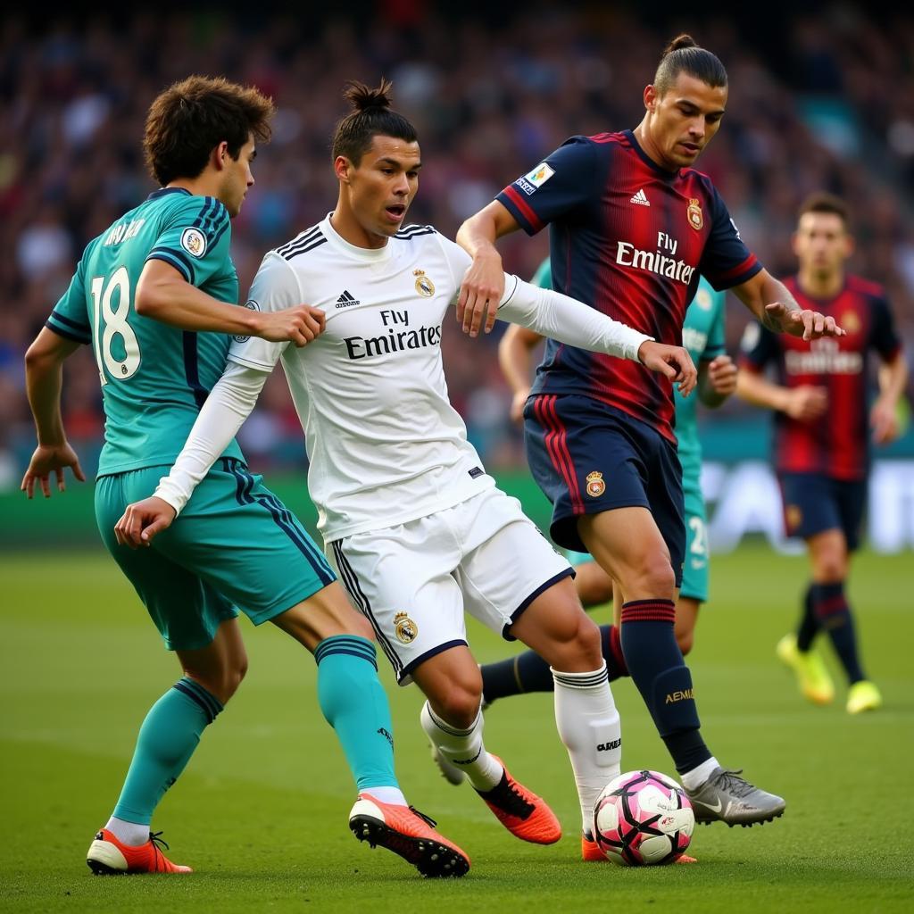 Ronaldo ghi bàn tại La Liga cho Real Madrid